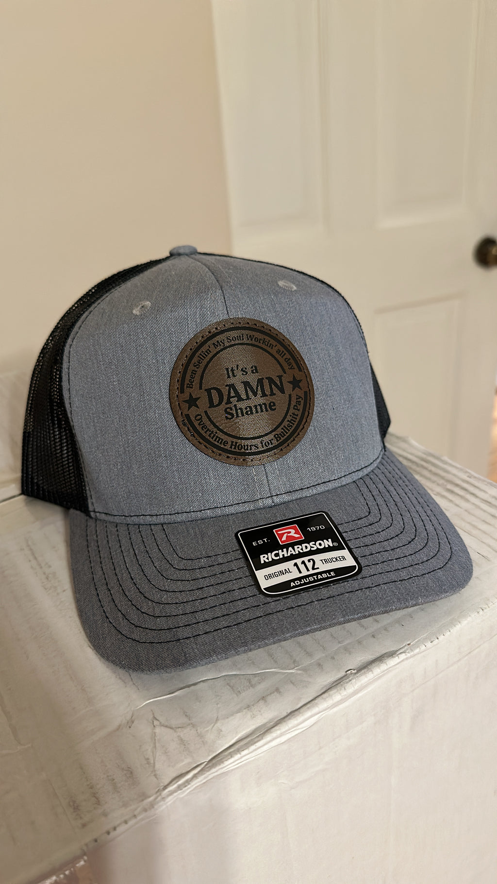 Custom 112 Leather Patch Hat