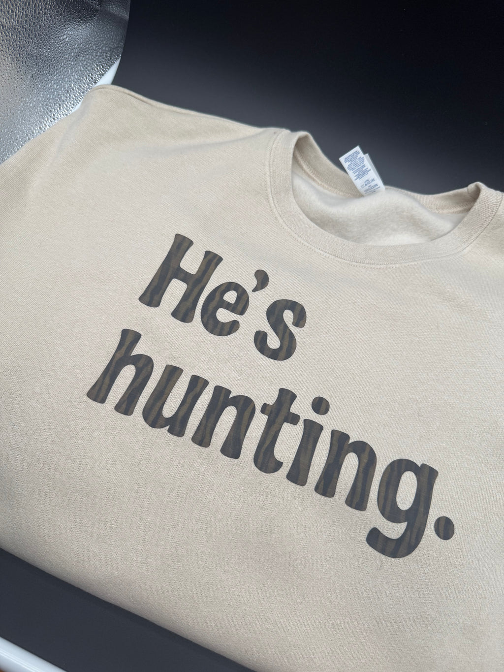 "He's Hunting" Crewneck